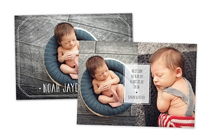 Birth Announcement Template CB029