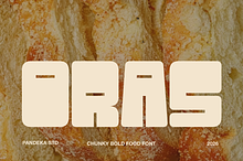 Oras - Chunky Bold Food Font