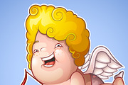 Funny Little Cupid in the Clouds, an Illustration by yuanden graphics (Thumbnail 3 of 3)