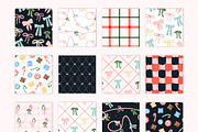 Christmas Seamless Patterns bows, a Pattern Graphic by Pattern + watercolor (Thumbnail 9 of 10)
