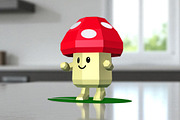 Cartoon Mushroom - 3d papercraft, a Print Template by PAPER amaze (Thumbnail 3 of 3)