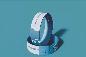 Silicone Wristband Mockup, an Advertising Mockup by skybluecreative