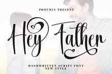 Hey Father | Script Font