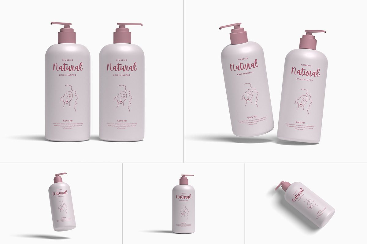 Pump Bottle Mockup, a Cups & Container Mockup by suciamairastd (Photo 1 of 6)