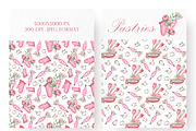 Pastries watercolor set. Baking., a Food Illustration by SabinaWatercolorArt (Thumbnail 6 of 13)