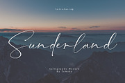 Sunderland, a Script Font by Teweka (Thumbnail 1 of 12)