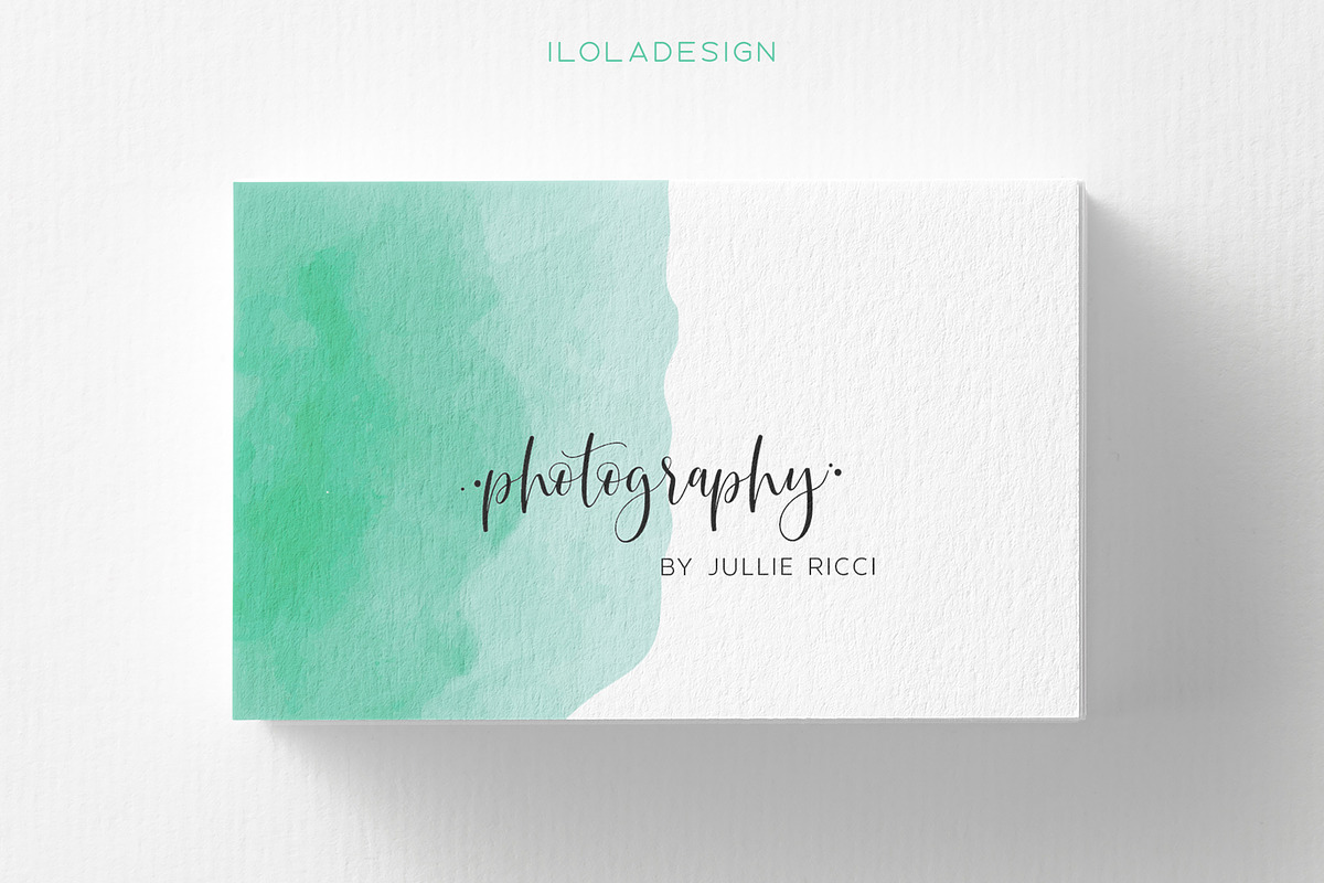 2 Colours~Photographer Business Card, a Business Card Template by iloladesign (Photo 3 of 4)