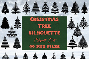Christmas Tree Silhouette (AI File)