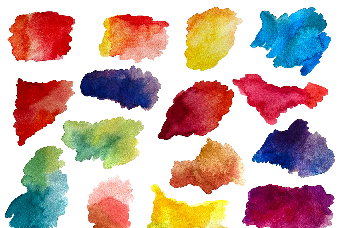 Watercolor stains png clipart set, a Background Graphic by Fresh art by Larysa (Photo 2 of 3)