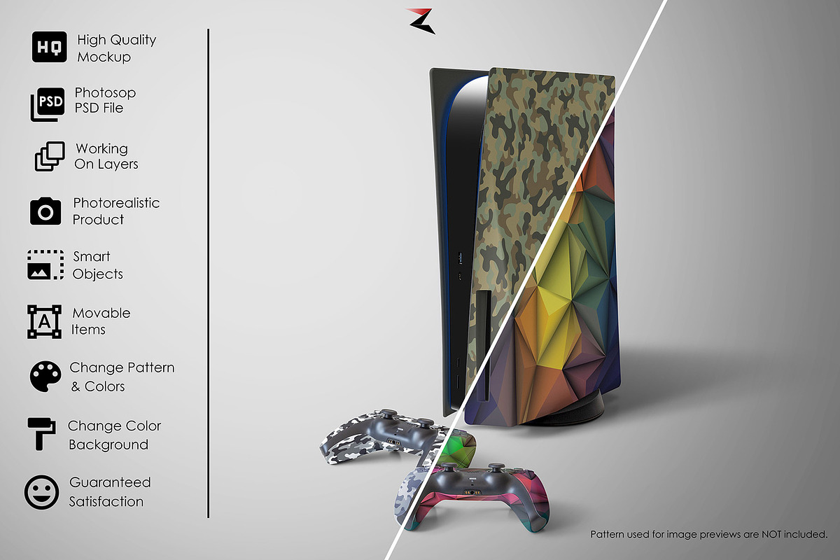 PS5 Console & DS GamePad Mockup 8K, a Product Mockup by Zabiegala MP (Photo 2 of 9)