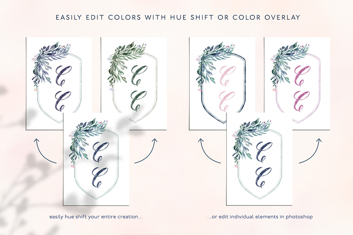 The Dainty Botanical Crest Creator, an Illustration by Ashley DeMeyere (Photo 7 of 9)
