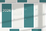 Teal Minimalist Yearly Planner 2026, a Print Template by McLittle Stock (Thumbnail 6 of 6)