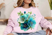 Watercolor Wildflower Clipart Bundle, an Illustration by Canvas Craft (Thumbnail 6 of 7)