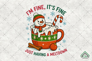 Whimsical Christmas Cocoa PNG, an Illustration by Craft Nest