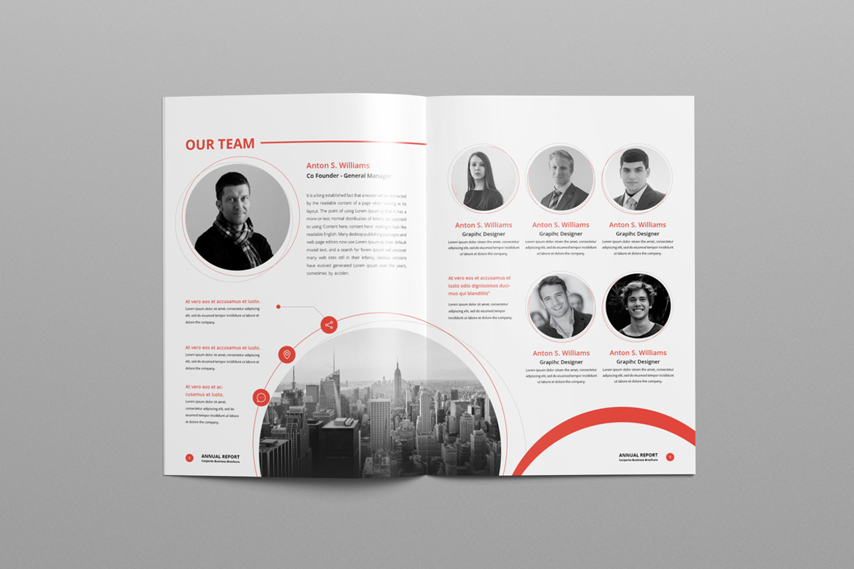 Annual Report A4 & Us Letter, a Brochure Template by Pro-Gh (Photo 4 of 11)