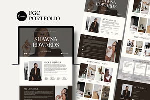 UGC Portfolio Canva Template, a Landing Page Template by Business Chic