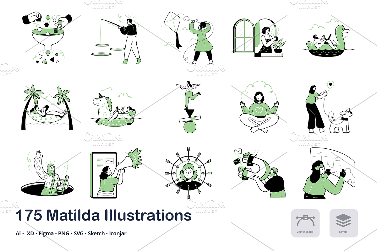 Matilda - 175 Illustrations, an Animal Illustration by Vectopus.com (Photo 11 of 12)