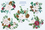 WINTER GREENERY WATERCOLOR SET, a Decorative Illustration by Kate Galunga Artstore (Thumbnail 3 of 9)