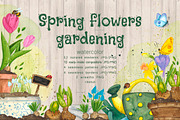 Spring bulbous flowers watercolor, an Object Illustration by DemiLena (Thumbnail 1 of 12)