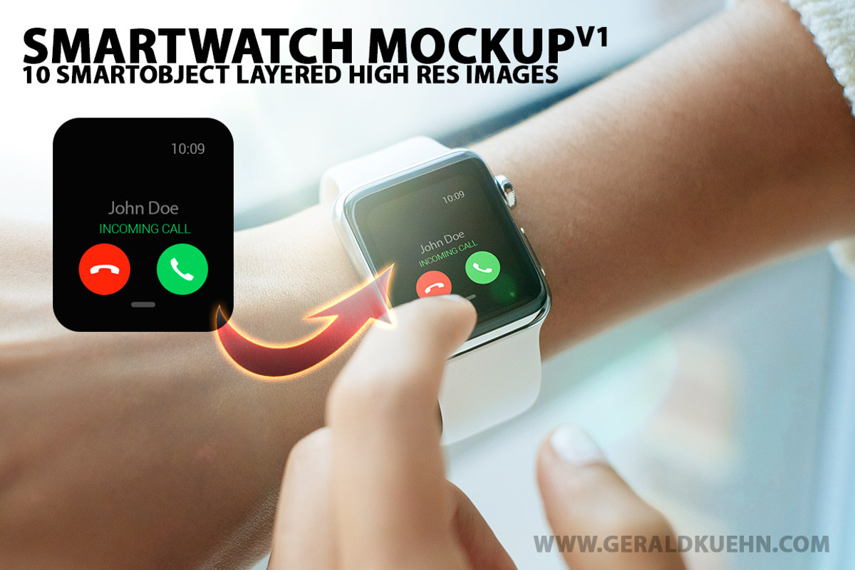 Smartwatch Mockups Bundle v1, a Wearable Device Mockup by Abstract Background (Photo 1 of 12)