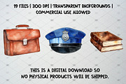 Watercolor Law Clipart Set, 19 PNG, an Illustration by CropUp Creative (Thumbnail 5 of 5)