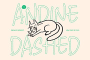CS Andine Dashed, a Handwritten Font by Craft Supply Co. (Thumbnail 1 of 8)