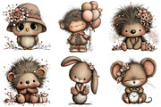 Whimsical New Year Animal Clipart, an Illustration by Craft Nest (Thumbnail 8 of 8)