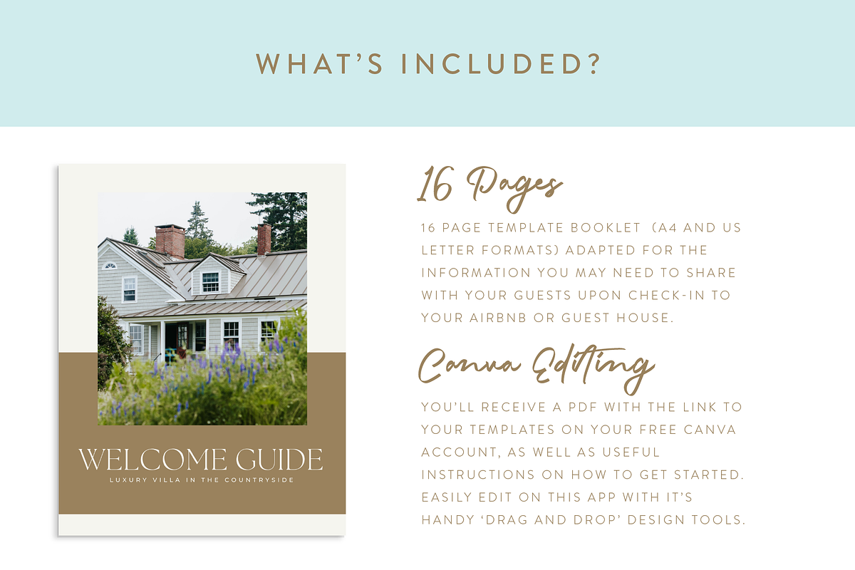 Luxury Airbnb Welcome Guide, a Marketing Template by Verte Studio (Photo 5 of 10)