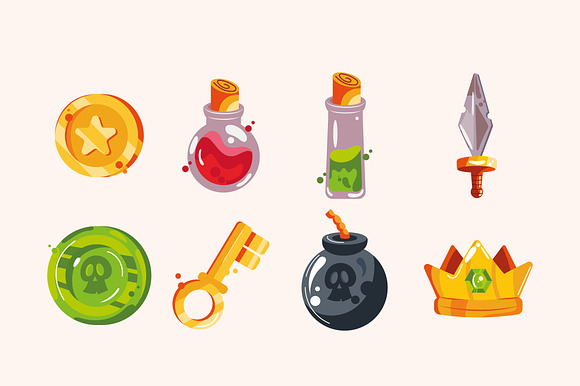 Colorful Video Game Icon Set preview 2