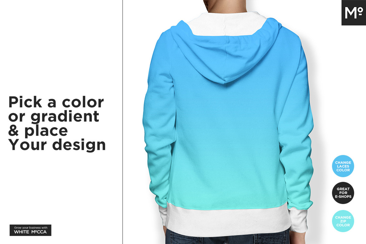 10xWomen & Men Hoodie Types Mock-ups, a Hoody Mockup by Mocca Mockups Store (Photo 7 of 15)