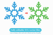 Snowflake Vector SVG PNG Clipart, a Seasonal Illustration by Kusumaillustration (Thumbnail 2 of 11)