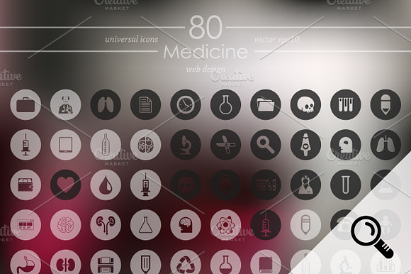 80 Medicine Icons