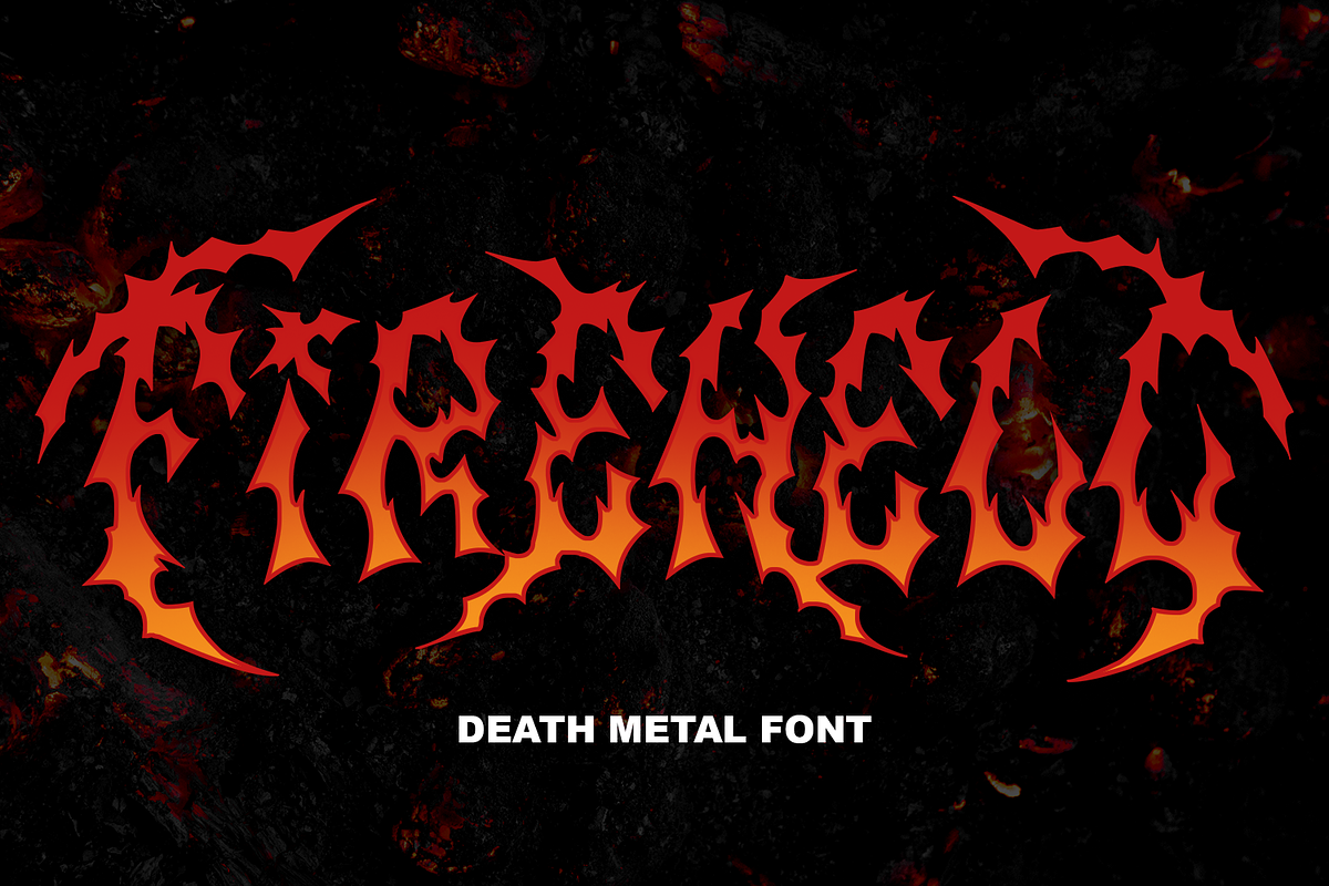 Firehell, a Blackletter Font by zamjumps (Photo 1 of 11)