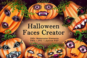 Halloween Pumpkin Faces Creator