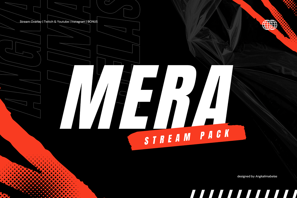 MERA Stream Pack + Instagram Canva, a Templates & Theme by Angkalimabelas (Photo 1 of 8)