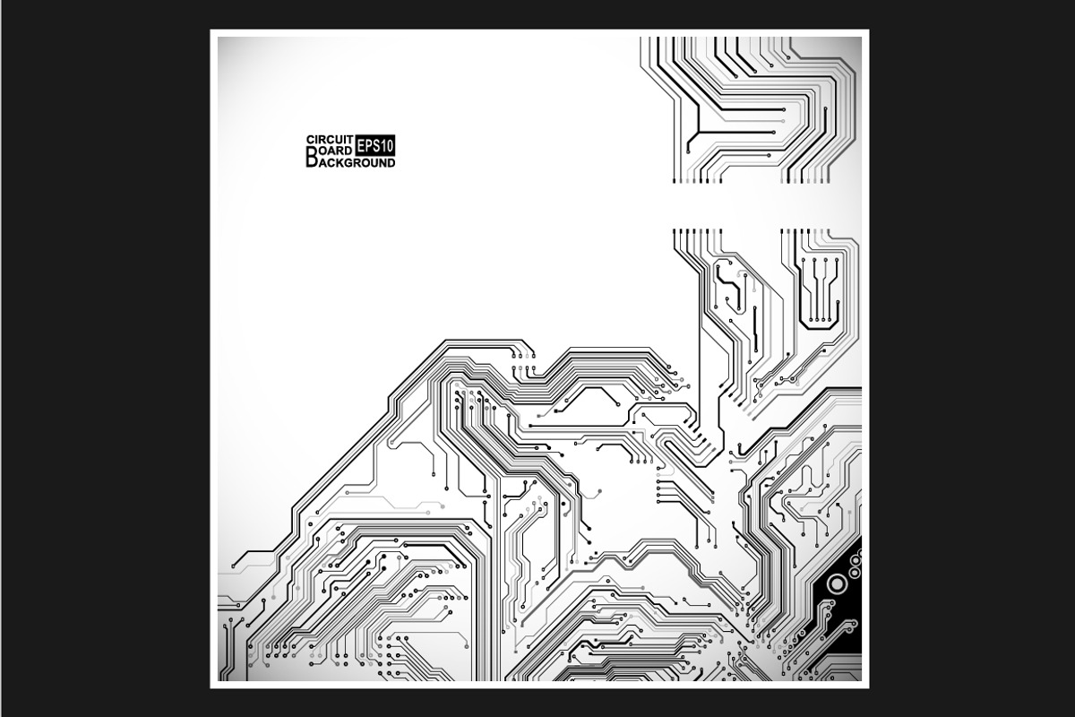 -50% Circuit boards backgrounds set, a Background Graphic by frost_newt (Photo 3 of 11)