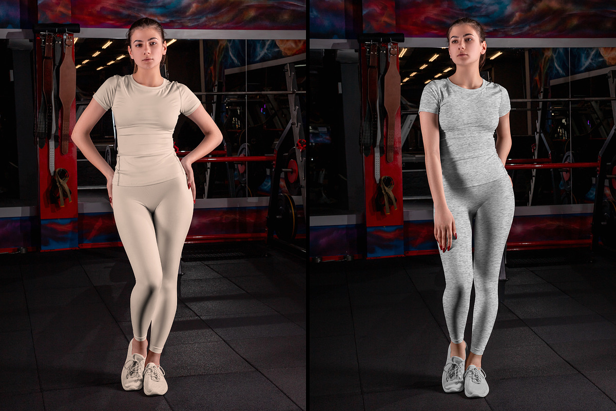 Sports T-Shirts and Leggings Mockups, a Shirt Mockup by Grow Design Craft Studio (Photo 3 of 7)