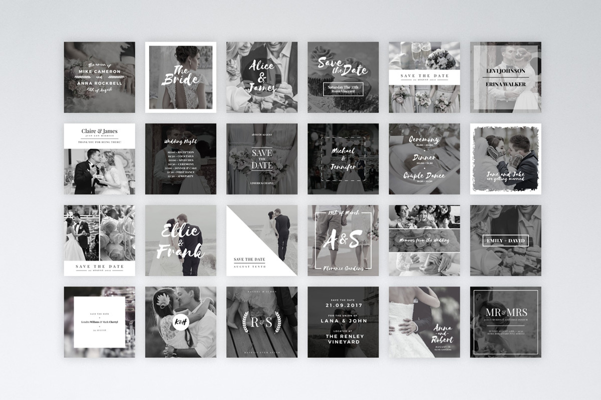 Instagram Wedding Pack, a Social Media Template by Tugcu Design Co. (Photo 2 of 8)