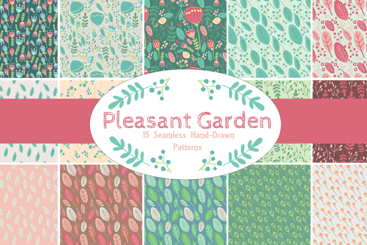 Pleasant Garden 15 Seamless Patterns, a Pattern Graphic by JM_Graphics (Photo 1 of 6)