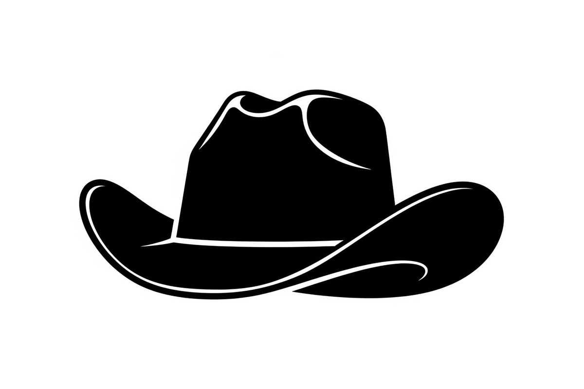 Minimal Cowboy Hat Silhouette Bundle, an Illustration by Designs_River (Photo 50 of 51)