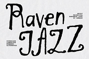 Raven Jazz | Vintage Display Font, a Handwritten Font by AnMark (Thumbnail 1 of 11)