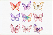 Soft Girly Butterfly Clipart, an Illustration by Sublimation Artist (Thumbnail 3 of 6)