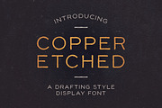 Copper Etched Display Font, a Font by Good Craft Supply Co. (Thumbnail 1 of 6)