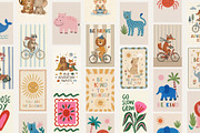 Kids Art Prints 100 Bundle, a Background Graphic by Tomasz Ganclerz (Thumbnail 3 of 8)