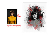 Black Watercolor Mixed Art Photo, an Action Add-On by Photoshop Action (Thumbnail 8 of 15)