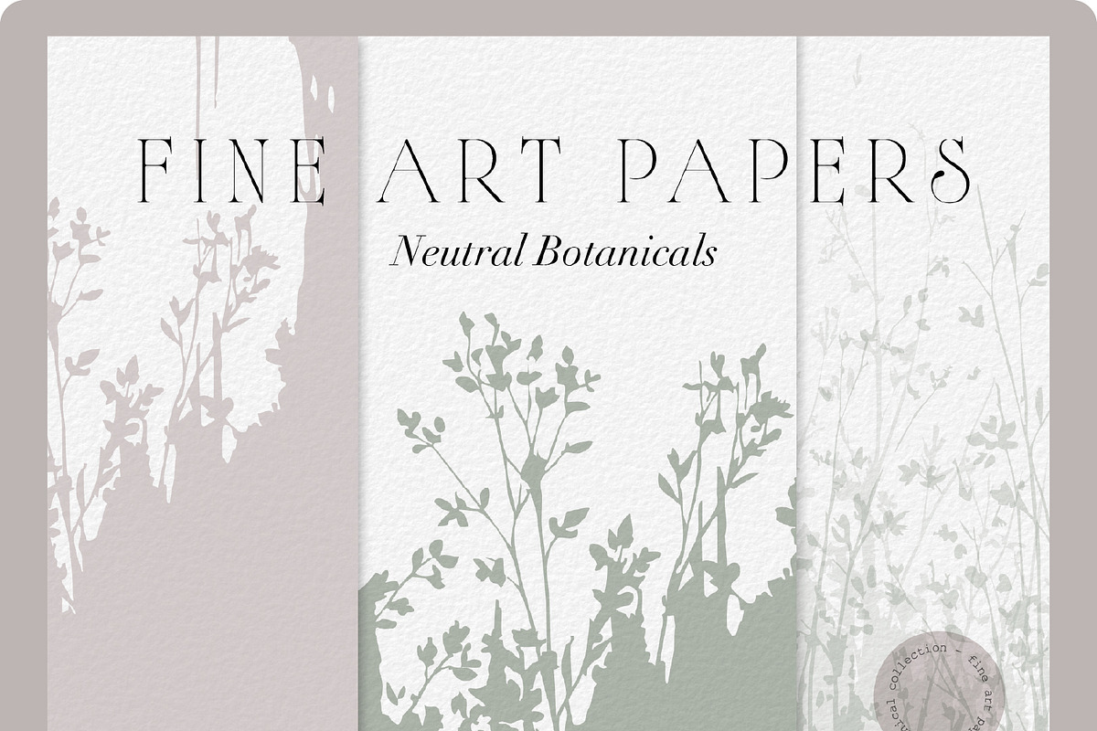 Neutral Botanical Backgrounds, a Background Graphic by Anna Sokol (Photo 10 of 10)