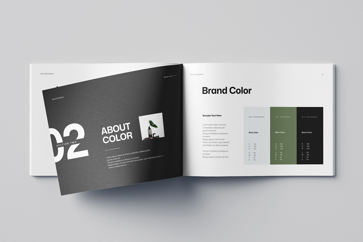 Brand Guidelines | Word & InDesign, a Brochure Template by HiveArts (Photo 9 of 13)