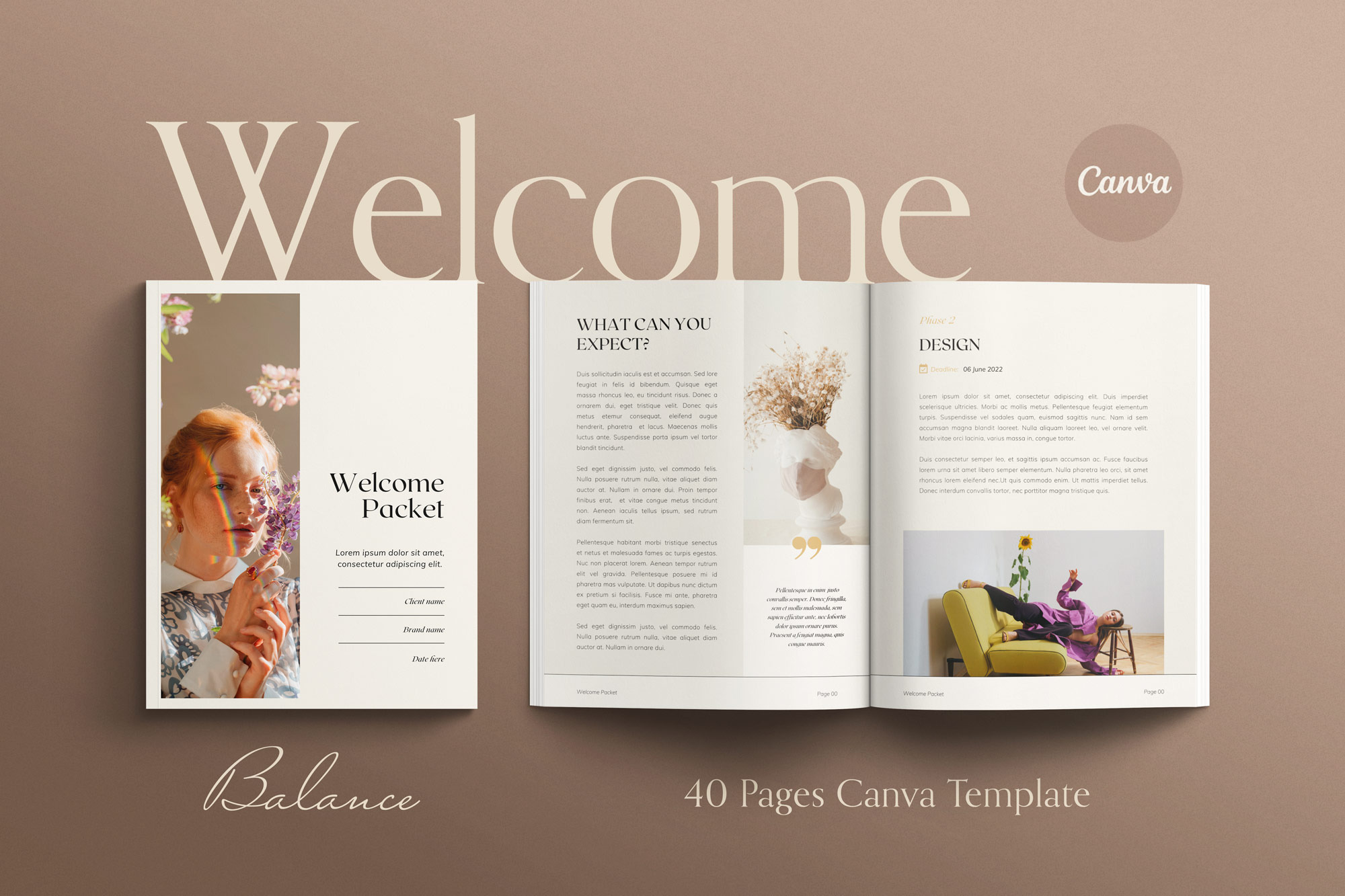 Client Welcome Packet Canva Template, a Magazine Template by Sierra ...