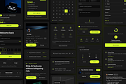 Axiom Figma UI Kit: 89 Blocks, Dark, an UI Kit Template by lynnn423 (Thumbnail 2 of 5)