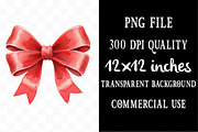 Vintage Christmas Red Bow Bundle, an Illustration by Designking (Thumbnail 4 of 5)